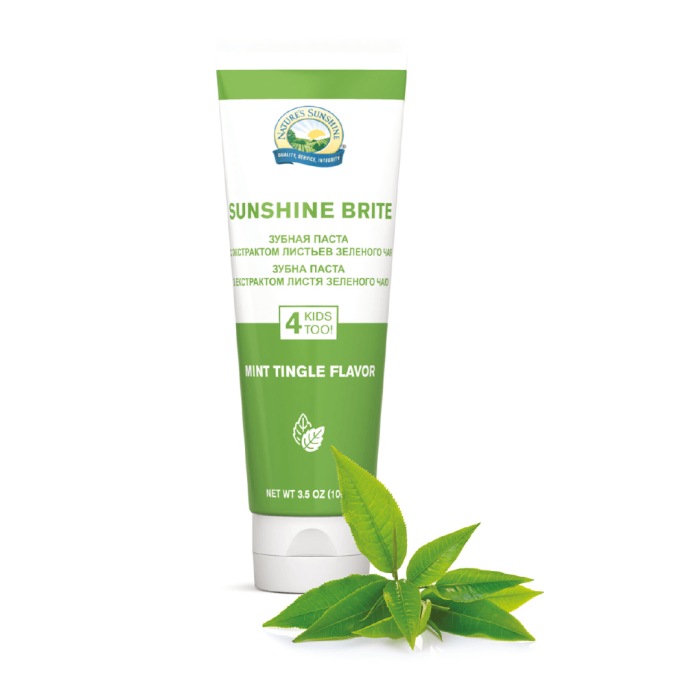 Зубная паста с экстрактом зелёного чаем  (Sunshine Brite Toothpaste with Green Tea) 100 гр.